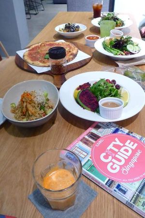 Salad spread at Real Food 真食 - South Beach in Central Singapore