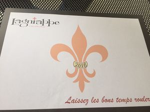 Table paper -cute!  at Lagniappe in Seongnam