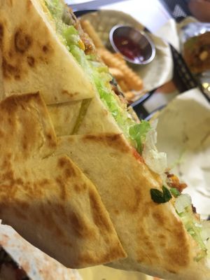 They sear the tortilla. Mmm mmm. Perfecto.  at Lagniappe in Seongnam