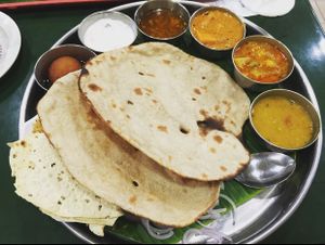 special Thali rice set - very big portions  at Ananda Bhavan - 448 Serangoon Rd in Central Singapore