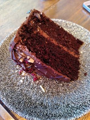 Chocolate cake (October 2022) at Tofurei in Norwich