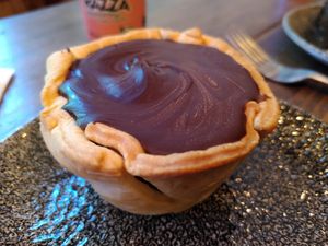 Jaffa cake pie (October 2022) at Tofurei in Norwich