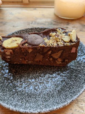 Banoffee custard rocky road at Tofurei in Norwich