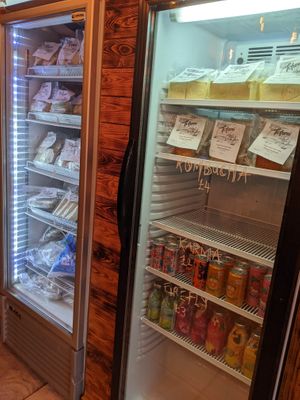 Frozen items and drinks at Tofurei in Norwich