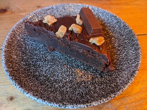 Kit kat brownie at Tofurei in Norwich