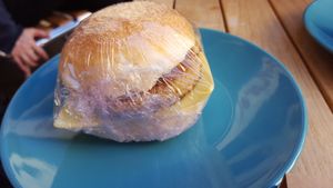 Cheese Burger at Tofurei in Norwich