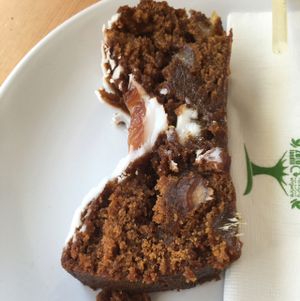 amazing dates and ginger vegan-cake  at KindaKafe in Norwich
