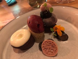 an abundance of puddings at Bij Albrecht in Eindhoven
