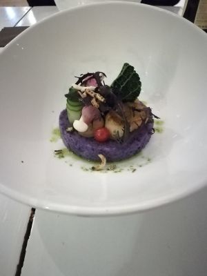 First course (5-course menu, Feb 2019) at Bij Albrecht in Eindhoven