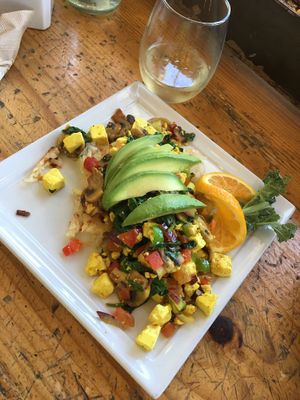 Tofu scramble  at Berlin Bistro in Long Beach