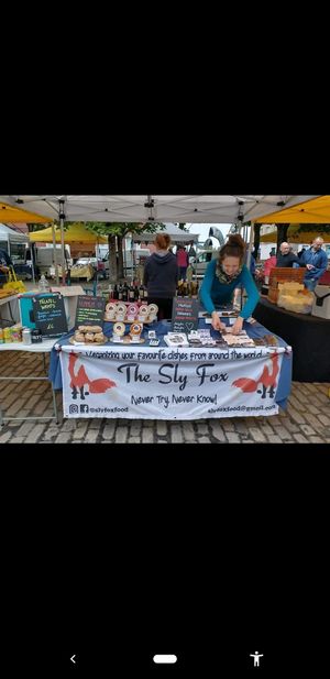 The Sly Fox at The Vegan Quarter at Leith Market in Edinburgh