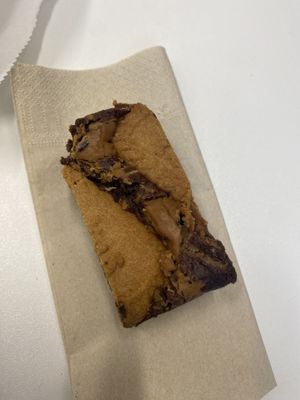 Biscoff brownie   at Missy's Vegan Cupcakes in Edinburgh