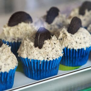 Oreo cupcakes at Missy's Vegan Cupcakes in Edinburgh