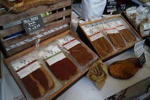 Sgaia's display at Sheffield Vegan Festival. at Sgaia's Vegan Mheat in Paisley