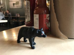 Bear instead of an order number at Boon Burger Cafe in Guelph