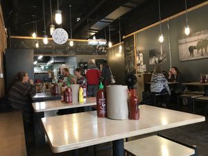 Dining room at Boon Burger Cafe in Guelph