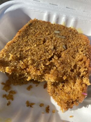 Pumpkin Bread at Eduardo's Beach Shack in Palm Beach