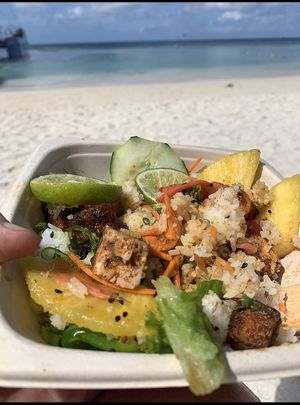 Waikiki Poke Bowl  at Eduardo's Beach Shack in Palm Beach