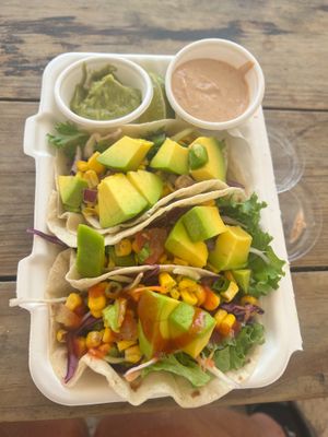 Vegan Tacos at Eduardo's Beach Shack in Palm Beach