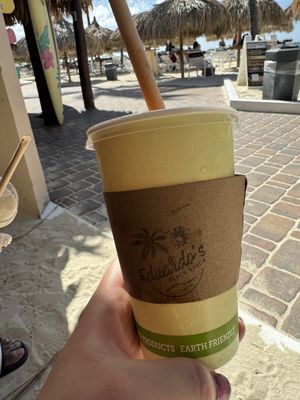 Flu Buster juicee  at Eduardo's Beach Shack in Palm Beach
