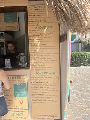 Menu  at Eduardo's Beach Shack in Palm Beach