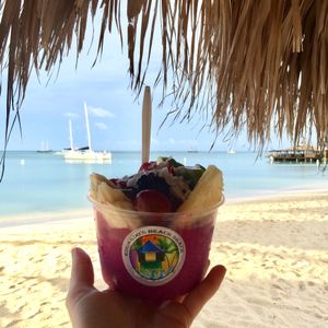 Raw Pitaya Bowl at Eduardo's Beach Shack in Palm Beach