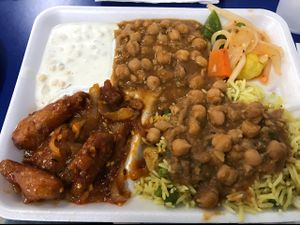 baby corn manchurian and Chana masala at Baba Sweets in Canoga Park