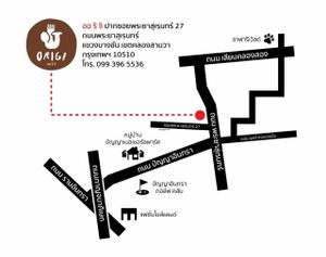 Map to Origi at Origi BKK in Bangkok
