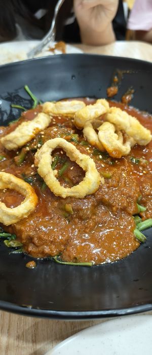 Cuttlefish kangkong at SHU Vegetarian 蔬方斋 - Jln Kayu in Northeast Singapore