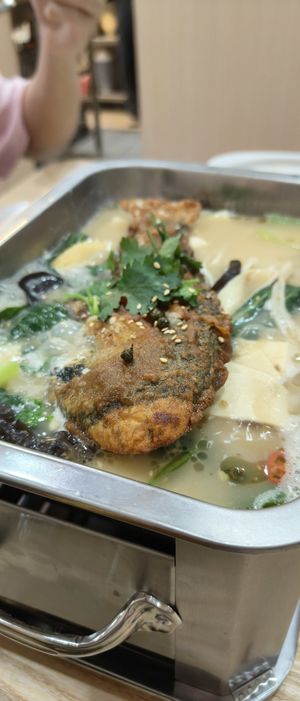 Grilled fish at SHU Vegetarian 蔬方斋 - Jln Kayu in Northeast Singapore