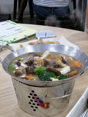 Broccoli with tofu at SHU Vegetarian 蔬方斋 - Jln Kayu in Northeast Singapore