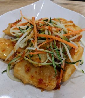 Thai chili Beancurd - so good, it was almost like battered fish at SHU Vegetarian 蔬方斋 - Jln Kayu in Northeast Singapore