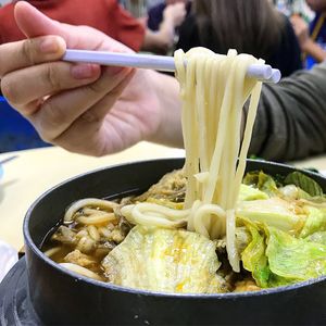 Claypot noodles  at Green Lane Vegetarian Food in North Singapore
