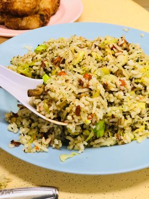 Olive fried rice  at Green Lane Vegetarian Food in North Singapore