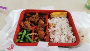 Vegetarian Braised Pork Rice at Green Lane Vegetarian Food in North Singapore