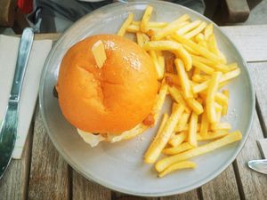 Holy cow reloaded burger (with seitan steak) at Kis Padlizsan in Debrecen