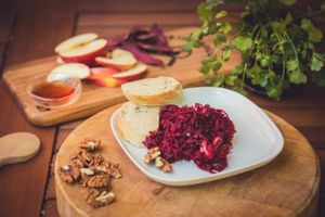 Beetroot salad at Kis Padlizsan in Debrecen
