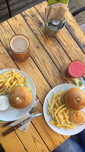 Hamburgers, available on Saturday at Kis Padlizsan in Debrecen