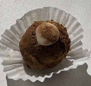 Pumpkin donut hole  at Meraki Juice Kitchen  in West Palm Beach