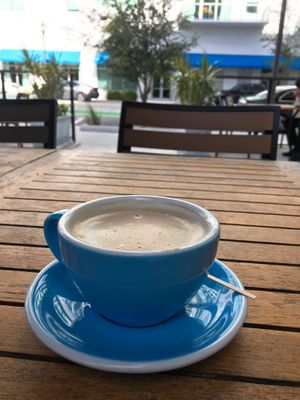 Oat milk latte at Meraki Juice Kitchen  in West Palm Beach