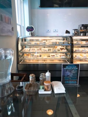 Dessert case at Meraki Juice Kitchen  in West Palm Beach