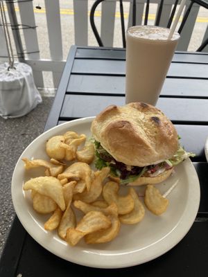 Protein burger at Meraki Juice Kitchen  in West Palm Beach