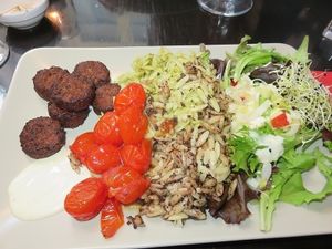 falafel at De Plaats, Bruges at De Plaats in Bruges