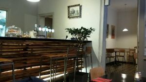 in the restaurant at De Plaats in Bruges