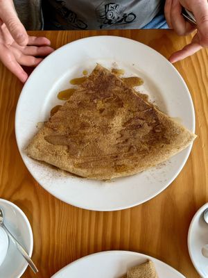 Sweet crepes  at Creperia La Bombarde in Porto