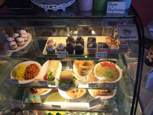 Menu changes daily.  Soooo yummy!!! at Govinda's Restaurant in Krabi