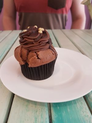 Vegan Chocolate cupcake at Govinda's Restaurant in Krabi