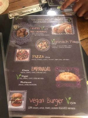 Menu at Govinda's Restaurant in Krabi