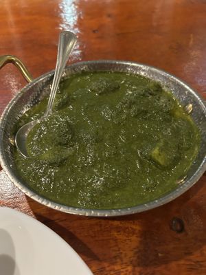Saag aloo  at Govinda's Restaurant in Krabi