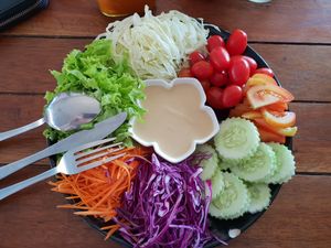 hummus at Govinda's Restaurant in Krabi